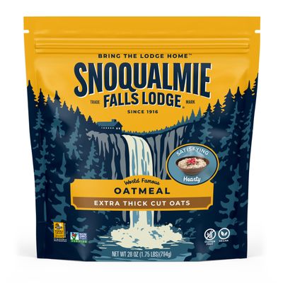 Snoqualmie Falls Lodge Extra-Thick Oatmeal, 28 OZ (Pack of 1)