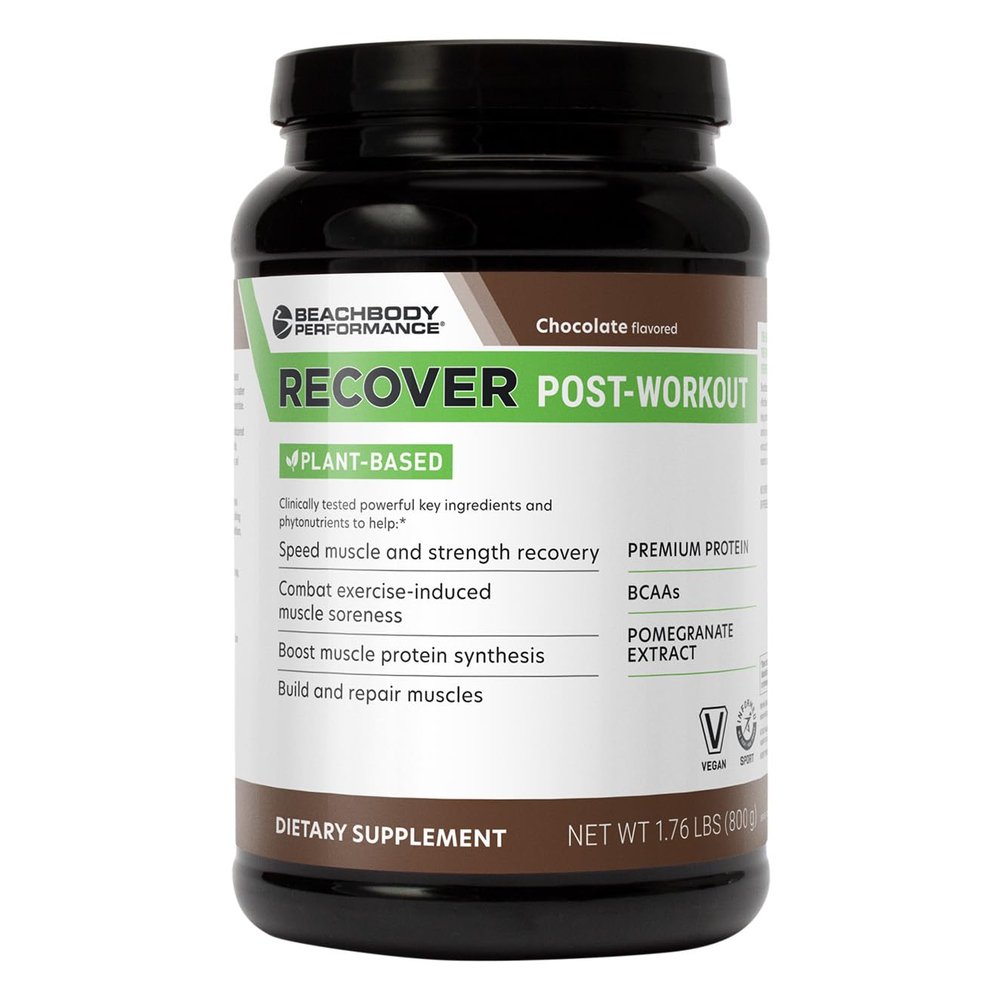 BODi Recover Post Workout Plant-Based Protein Powder-Chocolate, 20 Servings
