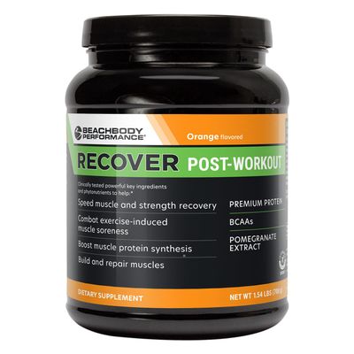 BODi Recover Whey Protein Powder Blend Post-Workout Orange Whey Supplement for Muscle Recovery with 20g Protein, BCAAs, Pomegranate Extract - Fast Recovery - 20 Serving Tub