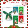 CMFYlive Christmas Candy Bags - 15 Styles, 150 Pcs with 5 Bunny Styles & 100 Twist Ties view 2