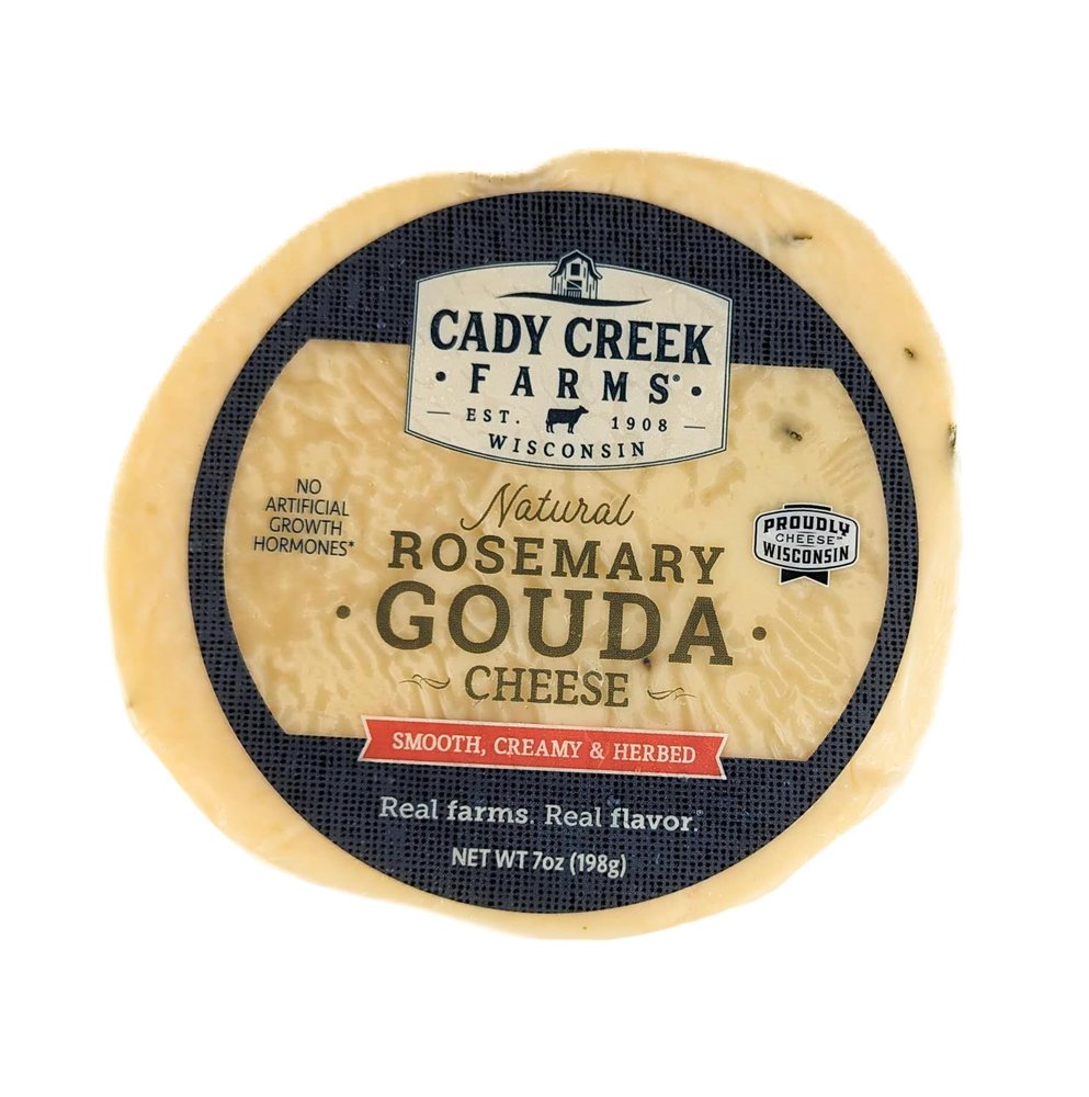 Cady Creek Farms Natural Rosemary Gouda 7 oz (Pack of 2)