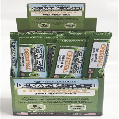 T.housand Hills Lifetime Grass Fed Original Beef Snack Stick 1oz (Pack of 48)