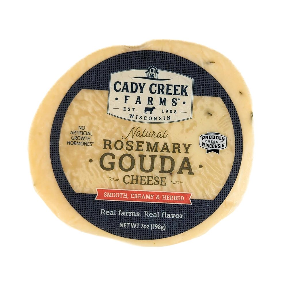 Cady Creek Farms Natural Rosemary Gouda 7 oz (Pack of 4)