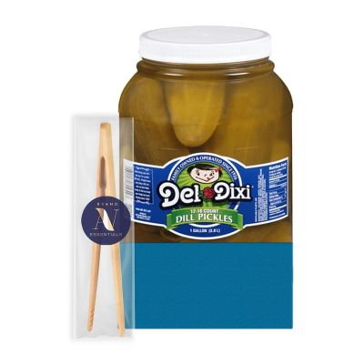 Del-Dixi - Lavinia Essentials Bundle: Whole Dill Pickles 1 Gallon Plastic Jar + 1 Utility Prop.