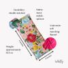 Yoga Eye Pillow, Lavender Microwave Heating Pad Hot & Cold Pack Eye Pillow Aromatherapy Gift, Microwavable, Scented or Unscented, 9" x 4" (Mustard Floral, No Added Herbs) view 2