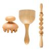 Anti Cellulite Wood Therapy Massage Tools Wooden Massager Roller Gua Sha Cup Maderoterapia Kit Lymphatic Drainage(Style j) view 1