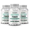Organics Ocean Better Fiber - Daily Fiber Supplement - Soften Stool for Effortless Bowel Movements - with Psyllium Hulk and Slippery Elm - 3 Bottles view 1