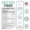 Organics Ocean Better Fiber - Daily Fiber Supplement - Soften Stool for Effortless Bowel Movements - with Psyllium Hulk and Slippery Elm - 3 Bottles view 2