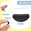 10 Pair Black Silicone Eyeglass Nose Pads, 1mm Thin Adhesive Nose Pads for Glasses, Eye Glasses Nose Pads Non Slip, Anti Slip Glasses Nose Grips, Keep Glasses Sunglasses from Sliding Accessory view 2
