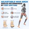 3/4 Removable High Arch Support Shoe Inserts, Orthopedic Insoles for Plantar Fasciitis Relief, Standing All Day Pain Relief, Knee Pain, Over-Pronation, Shoe Insoles for Men & Women - S(Men's 4.5-6) view 3