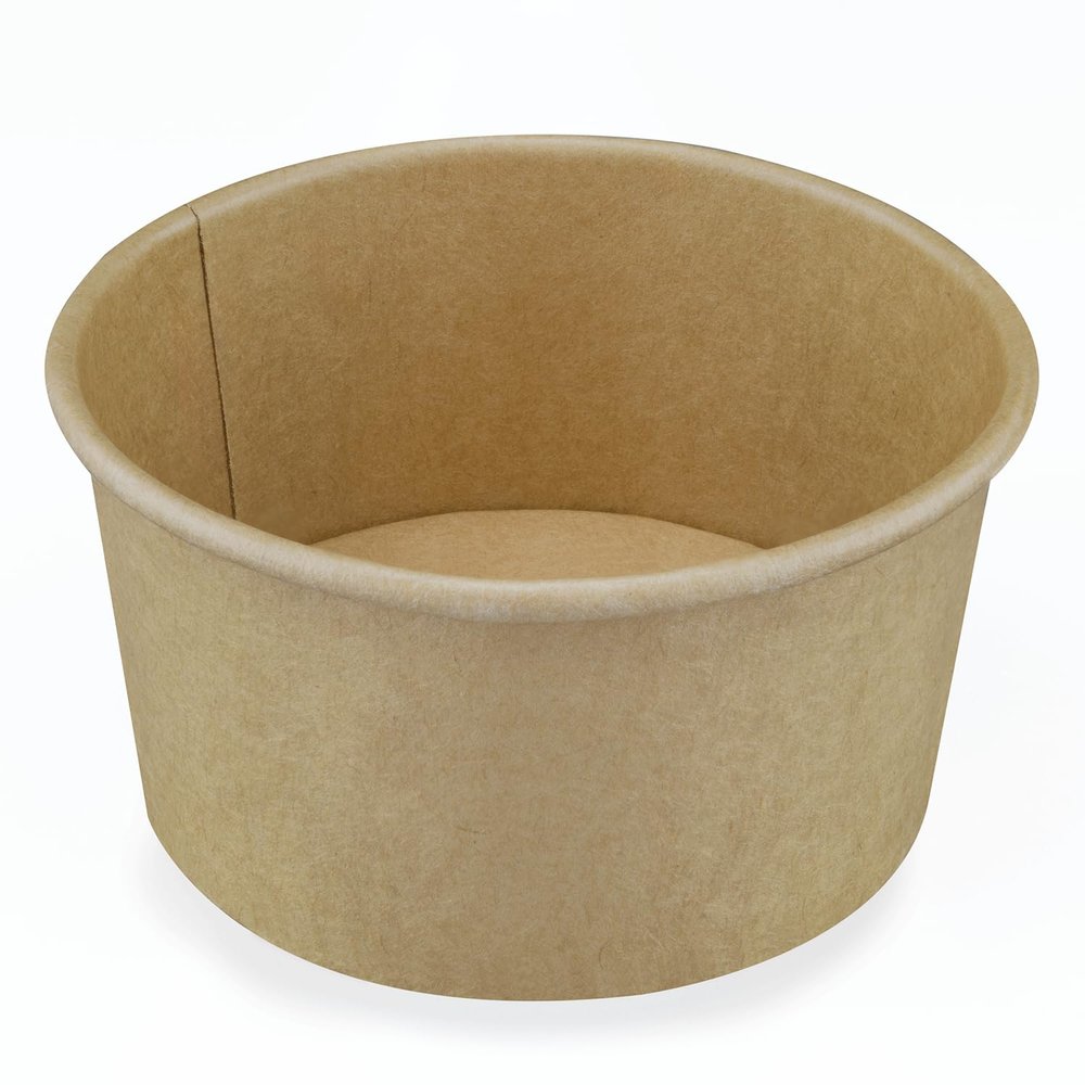 Karat [6oz - 500 ct Disposable Soup Bowls, Gourmet Paper Food Containers for Hot or Cold Use, Paper Ice Cream Containers | Kraft