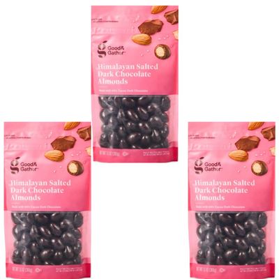 3 packs of Himalayan Salted Dark Chocolate Almonds, 13 oz, 3 Packs