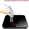 A1DFDFGOQSFG Digital Weight Bathroom Scale, Ultra-Precision LCD Display, 180kg/400lb Capacity, Tempered Glass Platform, USB Charging, Black view 4