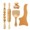 Anti Cellulite Wood Therapy Massage Tools Wooden Massager Roller Gua Sha Cup Maderoterapia Kit Lymphatic Drainage(Style y) view 2
