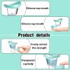Eye Wash Cup Eye Wash Kit Silicone Manual Air Pressure Eye Cleaning Cup for Eye Rinse Portable Eye Care Tool Eye Wash Cleaner Kit for Quick Relief from Tired Eyes Cleaning Eye Dust Makeup Irritants view 3