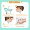 Eye Wash Cup Eye Wash Kit Silicone Manual Air Pressure Eye Cleaning Cup for Eye Rinse Portable Eye Care Tool Eye Wash Cleaner Kit for Quick Relief from Tired Eyes Cleaning Eye Dust Makeup Irritants view 4