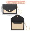 1 Pack Birth Control Pill Case Sleeve Packet 4.3 X 3 Inch PU Leather Wallet Pill Holder Privacy Protection Birth Control Pill Wallet with Key Ring for Pill Card Organizer(Black) view 2