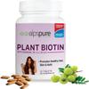 Biotin Supplements for Hair Growth, Strong Hairs, Glowing Skin & Healthy Nails | Reduce Hair Loss with Natural Biotin Source Sesbania Extract | 60 Veg. Tablets view 1