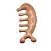 1pcs Imitative Wood Body Meridian Massage Comb Resin Face Shoulder Neck Comb Therapy Circulation Guasha(Style a) view 1