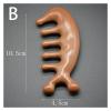 1pcs Imitative Wood Body Meridian Massage Comb Resin Face Shoulder Neck Comb Therapy Circulation Guasha(Style a) view 2