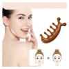 1pcs Imitative Wood Body Meridian Massage Comb Resin Face Shoulder Neck Comb Therapy Circulation Guasha(Style a) view 3