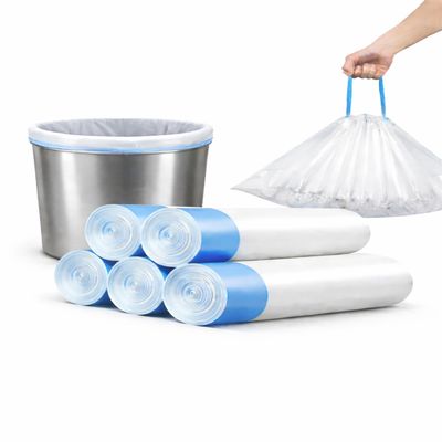 100 Count, Kitchen Garbage Bags with Drawstring 19.5 X 22 Inches, 2 Mils Thickness, Extra Thick Kitchen Trash bags & Bathroom Bins for Daily Use