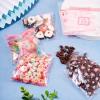 Fashewelry 100Pcs Translucent Bakeware BagsPlastic Cellophane Self Seal BagsCookie BagsPlastic Candy Bags for Party FavorsStorage Bags for Birthday Goodie Snack Food Supplies13x10x0.01cm view 4