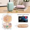 4 Pack Pill Organizer - Travel Pill Box with Label, 8 Compartment Daily Pill Case for Pocket Purse, Medicine Case, Waterproof Portable Pill Supplement Case, Travel Pill Container to Hold Vitamin view 2