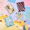Fashewelry 100Pcs Cellophane Cookie BagsParty BagsCandy Bags Rectangle PE Plastic Cellophane Bags Star Pattern Plastic Party Bag for Bakery, Candy, Soap Sweet Goodie Snack Food Supplies13x8cm view 2