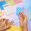 Fashewelry 100Pcs Cellophane Cookie BagsParty BagsCandy Bags Rectangle PE Plastic Cellophane Bags Star Pattern Plastic Party Bag for Bakery, Candy, Soap Sweet Goodie Snack Food Supplies13x8cm view 4