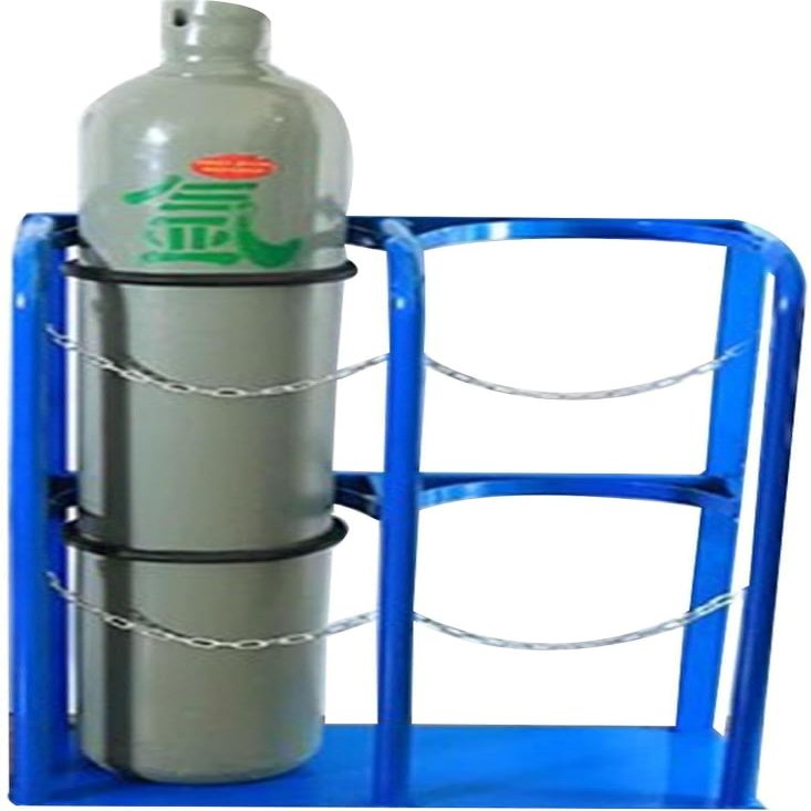ENWINDXS Steel Oxygen Cylinder Storage Rack for Factories/Schools/Hospitals, Saving Space Gas Cylinder Holder/Oxygen Tank Carrier, Heavy-Duty Cylinder Bracket(# 27cm/10.6in-65x30x100cm)