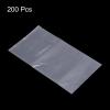 PATIKIL 200 Pcs Clear Flat Open Plastic Poly Bags 3x6 Inch 1.6 Mil Packaging Bags for Food, Home, Collectibles Storage, Proving Bread, Dough view 3