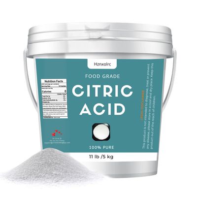 11 lb (1.38 Gallon) Citric Acid Powder Food Grade, Ideal for Cleaning Cooking and Baking, 100% Pure, Natural Preservative, Citric Acid for Bath Bombs and Canning