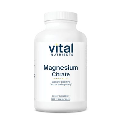 Vital Nutrients Magnesium Citrate 150mg - Promotes Relaxation - Supports Sleep, Bone, Heart, Muscle, Kidney, & Nerve Health* - Vegan Supplement - Gluten, Dairy, Soy Free - 200 Capsules