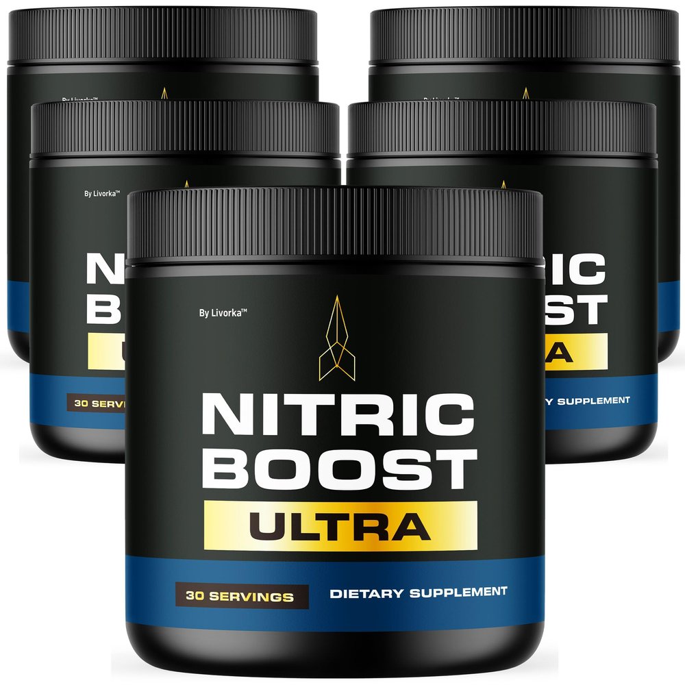LIVORKA (5 Pack) Nitric Boost - Nitric Boost Ultra Purple Powder for Men, NitricBoostUltra Powder, Boost Energy and Support Active Lifestyles, 300 Servings for 5 Months