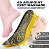 4D Cloud Soles Insoles for Men and Women,Soft Shock Absorption Massage Sports Shoe Inserts, Arch Support Memory Foam Insole (Black, XL Men 11~12 /Women 12.5) view 3