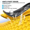 4D Cloud Soles Insoles for Men and Women,Soft Shock Absorption Massage Sports Shoe Inserts, Arch Support Memory Foam Insole (Black, XL Men 11~12 /Women 12.5) view 4
