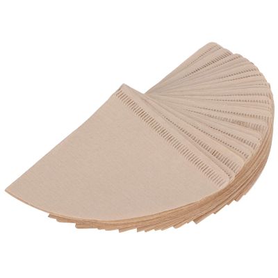 100pcs Coffee Filter Paper Cone Shape Suitcase Filter Accessories 14x10cm