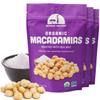 Mavuno Harvest Organic Roasted Macadamia Nuts with Sea Salt | Dry Roasted Whole Macadamia Nuts | Vegan, Non GMO Healthy Snacks for Kids and Adults | Office Friendly Work Snack | 4 Ounce, Pack of 3 view 1