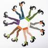 10 Pcs Halloween Cupcake Toppers Witch Leg Feet Boot Cake Picks Paper Cupcake Dish Decoration Happy Halloween Props Theme Birthday Party Cake Topper Favors Supplies Cake Decor view 2