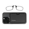 ThinOptics Readers with Magsafe Compatible Case - Armless On-Nose Reading Glasses - Slim Case Attaches to Phone - Black 1.5x view 1