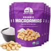 Mavuno Harvest Organic Roasted Macadamia Nuts with Sea Salt | Dry Roasted Whole Macadamia Nuts | Vegan, Non GMO Healthy Snacks for Kids and Adults | Office Friendly Work Snack | 4 Ounce, Pack of 6 view 1