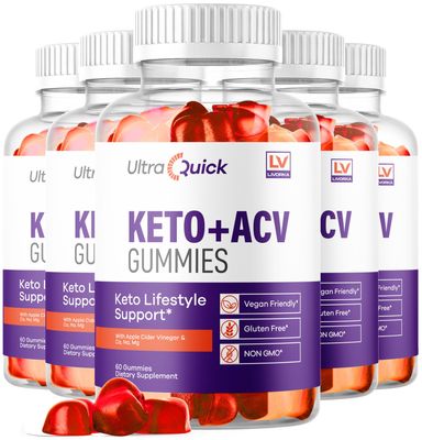 LIVORKA (5 Pack) Ultra Quick Keto ACV Gummies, UltraQuick KetoACVGummies 1050MG, UltraQuickKeto Plus ACV Gummys Support, UltraQuickKeto, UltraQuickKetoPlus Gummy, 300 Gummies for 5 Months