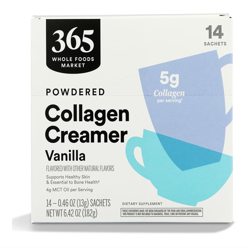 365 by Whole Foods Market, Vanilla Collagen Creamer 14 Count, 0.46 OZ