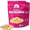 Mavuno Harvest Organic Roasted Macadamia Nuts | Dry Roasted Whole Macadamia Nuts | Vegan, Non GMO Healthy Snacks for Kids and Adults | Office Friendly Work Snack | 4 Ounce, Pack of 3 view 1