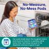 Dropps UltraWash Plus Dishwasher Detergent, Unscented (64 Pods) - Triple Action Biobased Power Deep Clean Dishwasher Detergent Tablets for Tough Stains - Dishwashing Pods for Shiny Dishes view 4