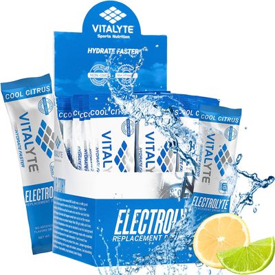 Vitalyte Electrolyte Powder Drink Mix, Isotonic Electrolyte Hydration Mix, Bulk Case Stick Pack (12 Pack, Cool Citrus)