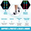 NEENCA Medical Compression Socks for Women & Men Circulation, Ankle Compression Stockings for Pain Relief, Plantar Fasciitis, Swelling, Neuropathy, Runner, Nurses, Travel, Pregnancy, Flying,20-30 mmHg view 4