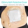 9" x 9" Ostomy Shower Cover Waterproof [Pack of 25], Ostomy Bag Shower Protector Stoma Shower Guard Colostomy Shower Shields for Women Men Showering, Non-Stick Central Pad view 3