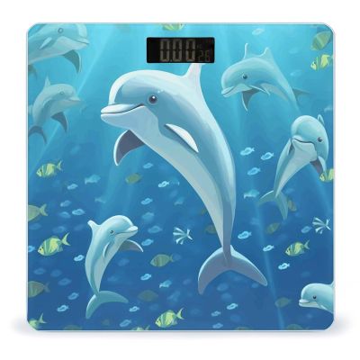 Electronic Scales,Dolphin Print Basic Scales,Wireless Electronic Weight Scale,Portable Electronic Scale